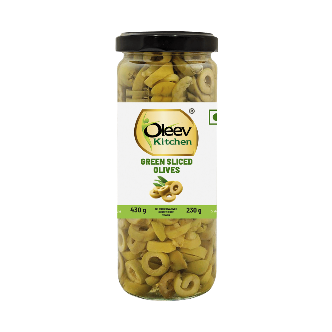 Green sliced olives