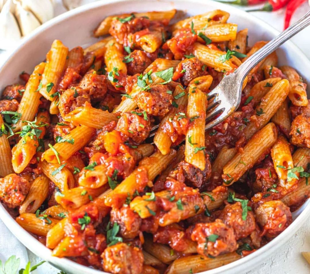 Red sauce pasta