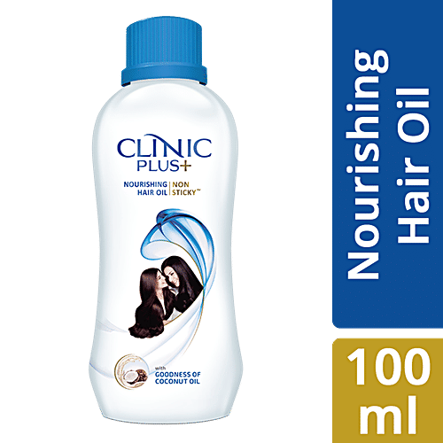 Clinic Plus Nourishing Non-sticky Hair Oil - Reduces Hair Breakage, With Goodness of Coconut Oil