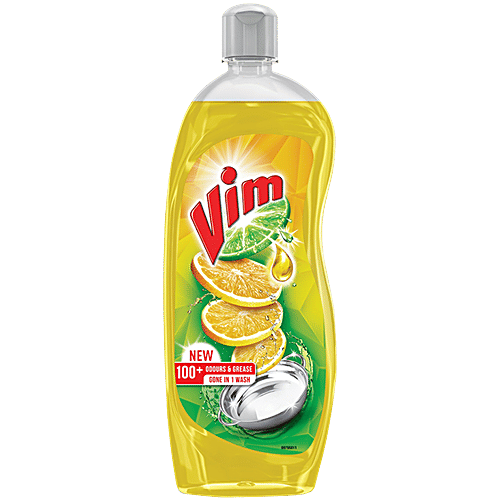 Vim Dishwash Liquid Gel With Lemon Fragrance -