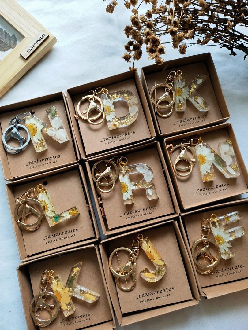 Hand made Customised Name Keychains