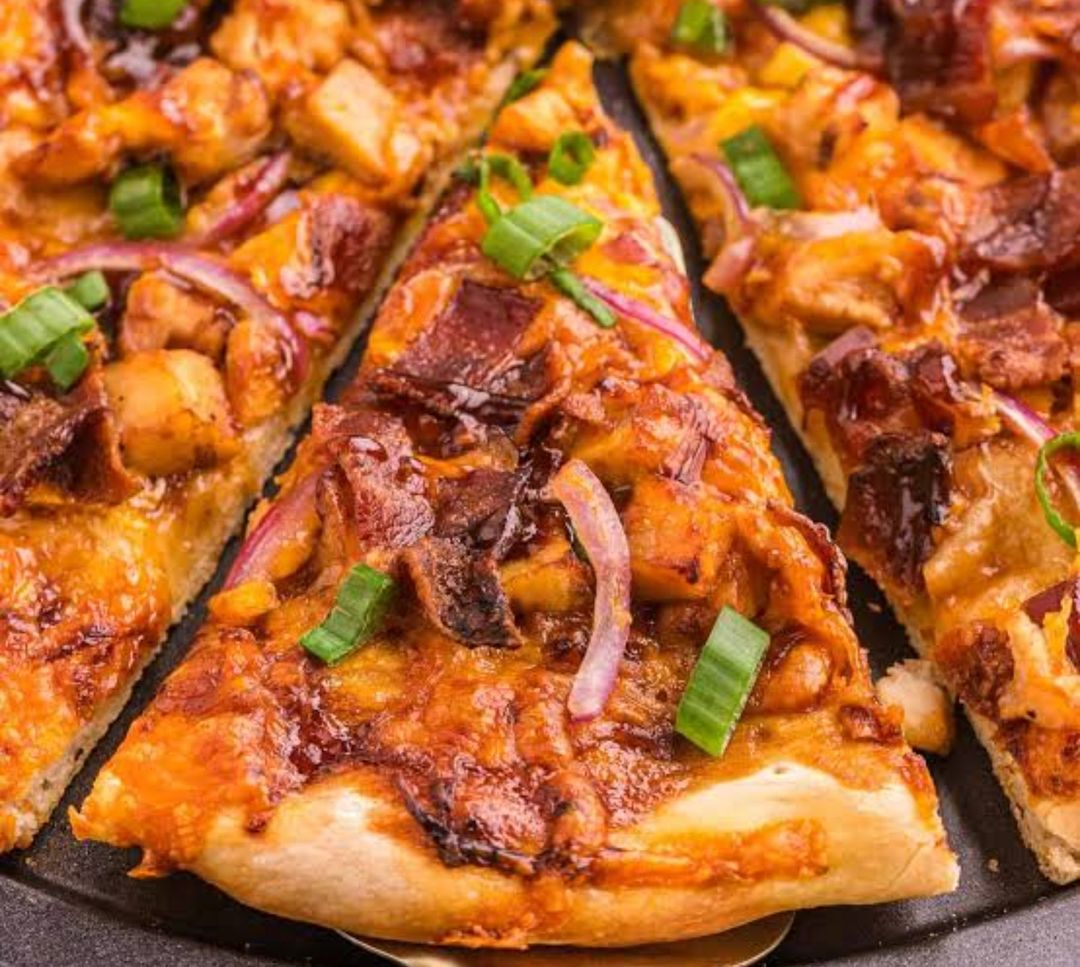 Barbeque chicken pizza