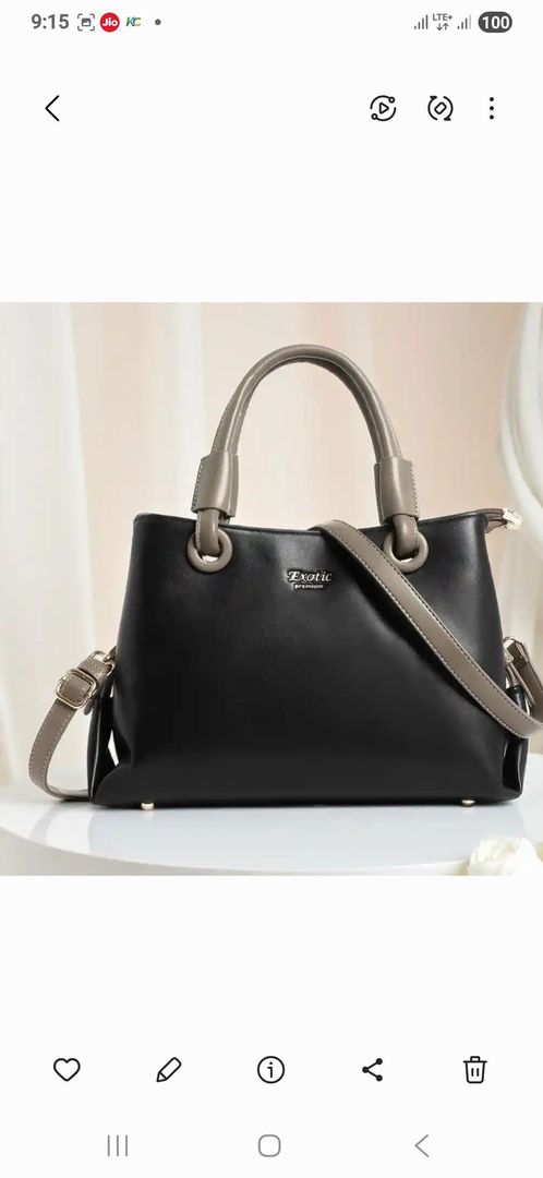 Exotic pu shopper satchel with tasselled