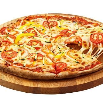 Tomato onion pizza