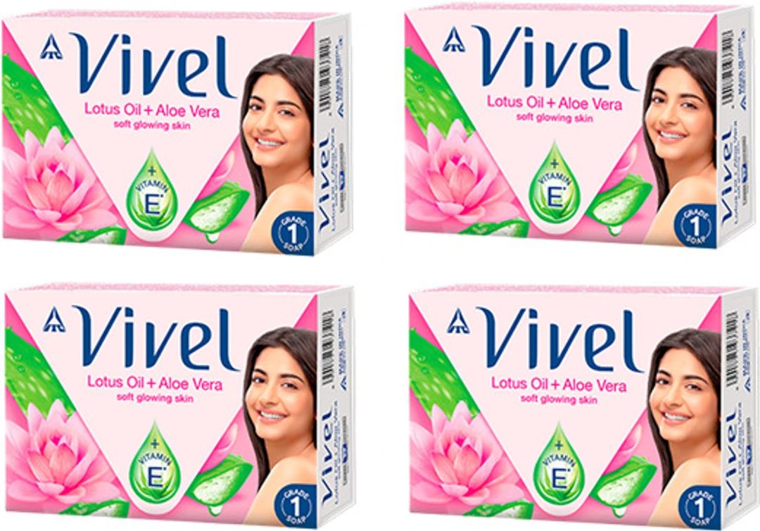 Vivel Lotus Oil + Aloe vera with Vitamin E - Bathing Soap