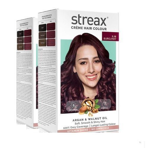 Streax cream hair colour