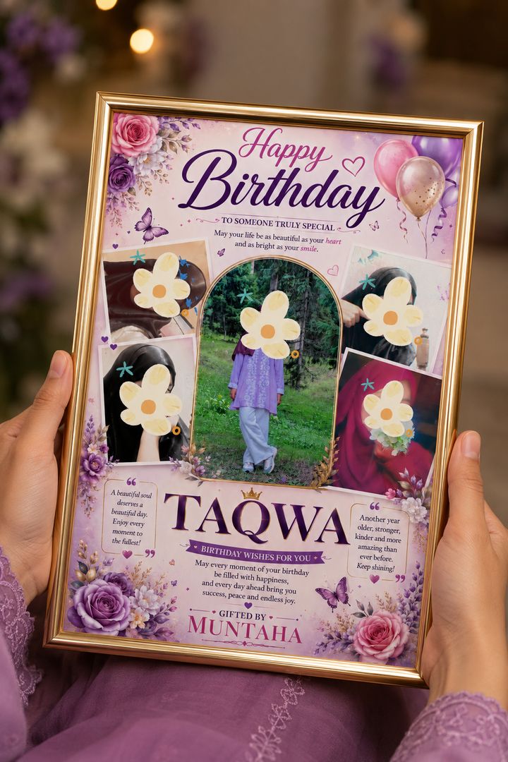 Birthday photo frame