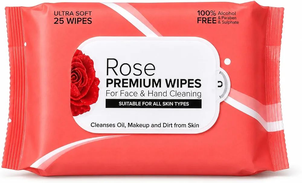 Rose premium wipes