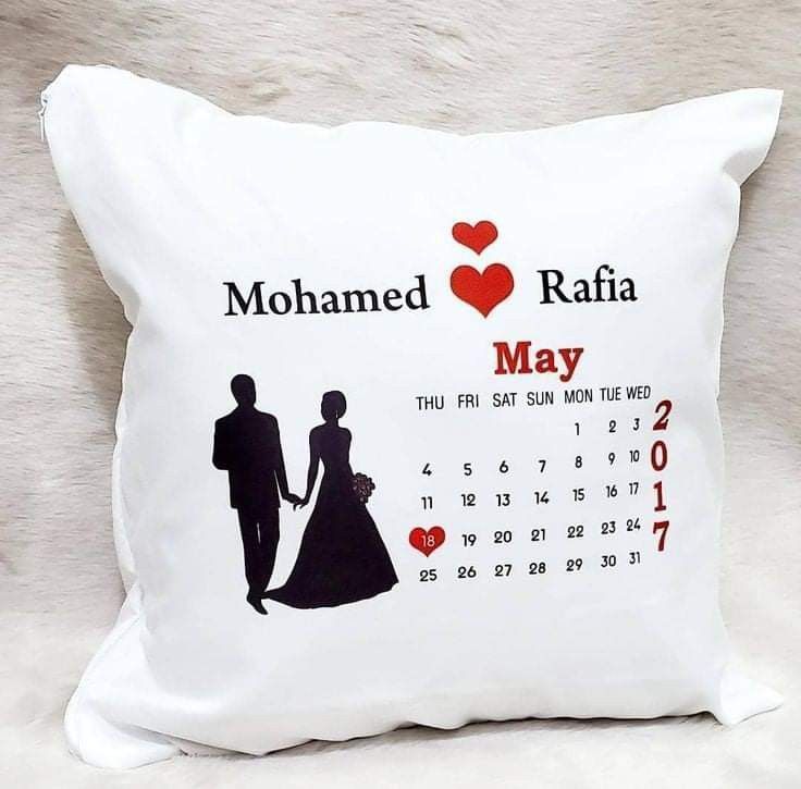 White customized Pillow