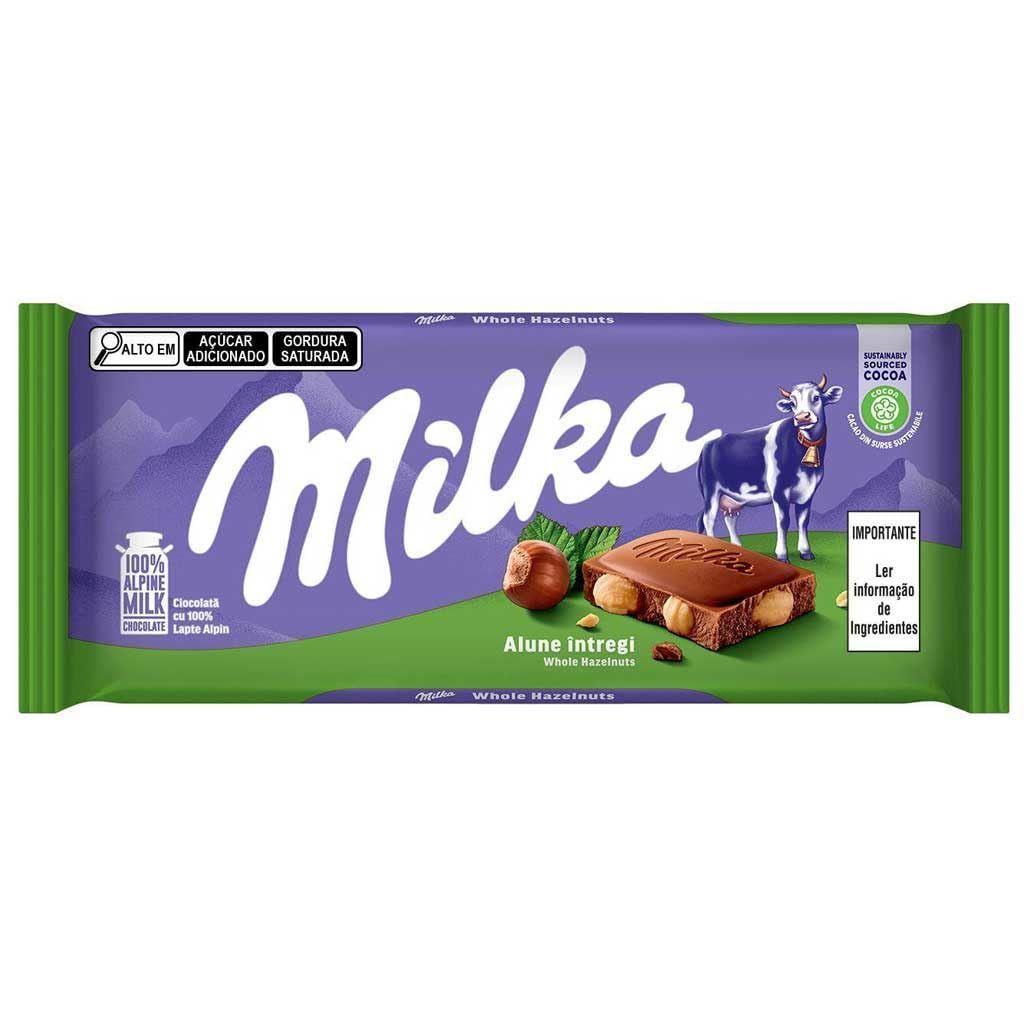 Milka Hazelnut Milk Chocolate Bar