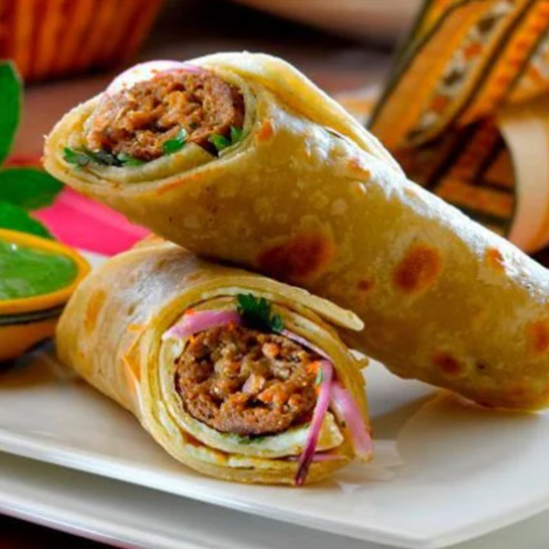Mutton seekh roll