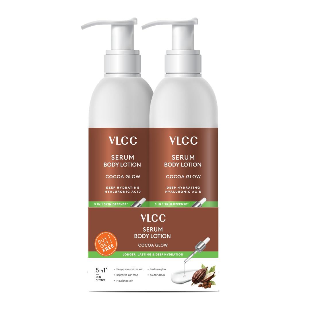VLCC Cocoa Glow Deep Hydrating Serum Body Lotion, BUY 1 GET 1 FREE