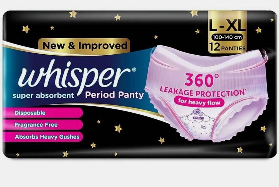 WHISPER SUPER ABSORBENT PERIOD PANTIES