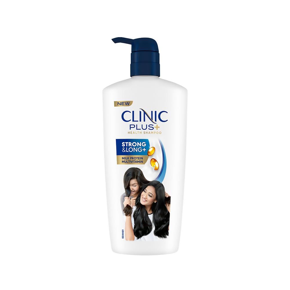 Clinic Plus Strong & Long Shampoo 650 ml|| With Milk Proteins & Multivitamins for Healthy and Long Hair - Strengthening Shampoo for Hair Growth