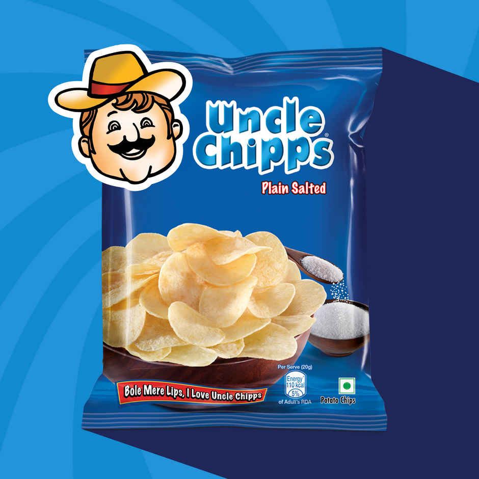 Uncle Chipps Plain Salted | Crunchy Potato Chips