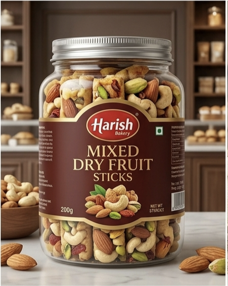 Harish-Mixed dry fruit sticks |Cookies|