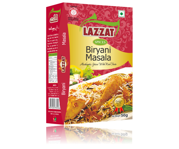 Lazzat Biryani Masala, Pack of 50g