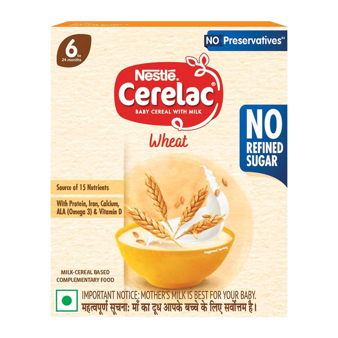 CERELAC Baby Food Cereal | Wheat for 6 to 24 Months Baby | 300g