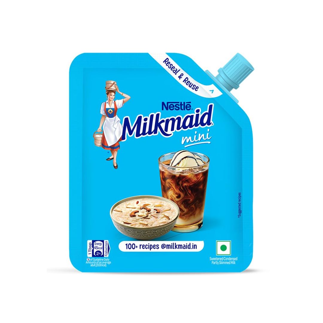 Milkmaid Nestle Mini Sweetened Liquid Condensed Milk, 190g