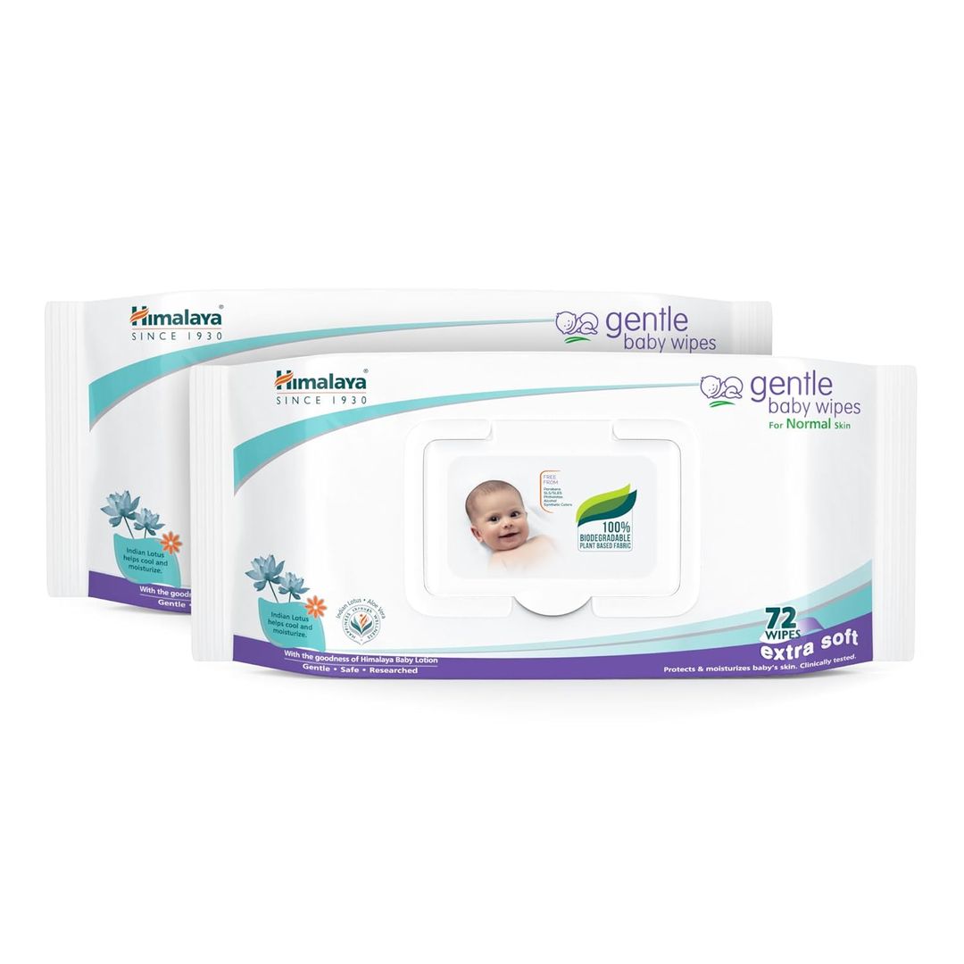 Himalaya Gentle Baby Wipes - 72 Pieces