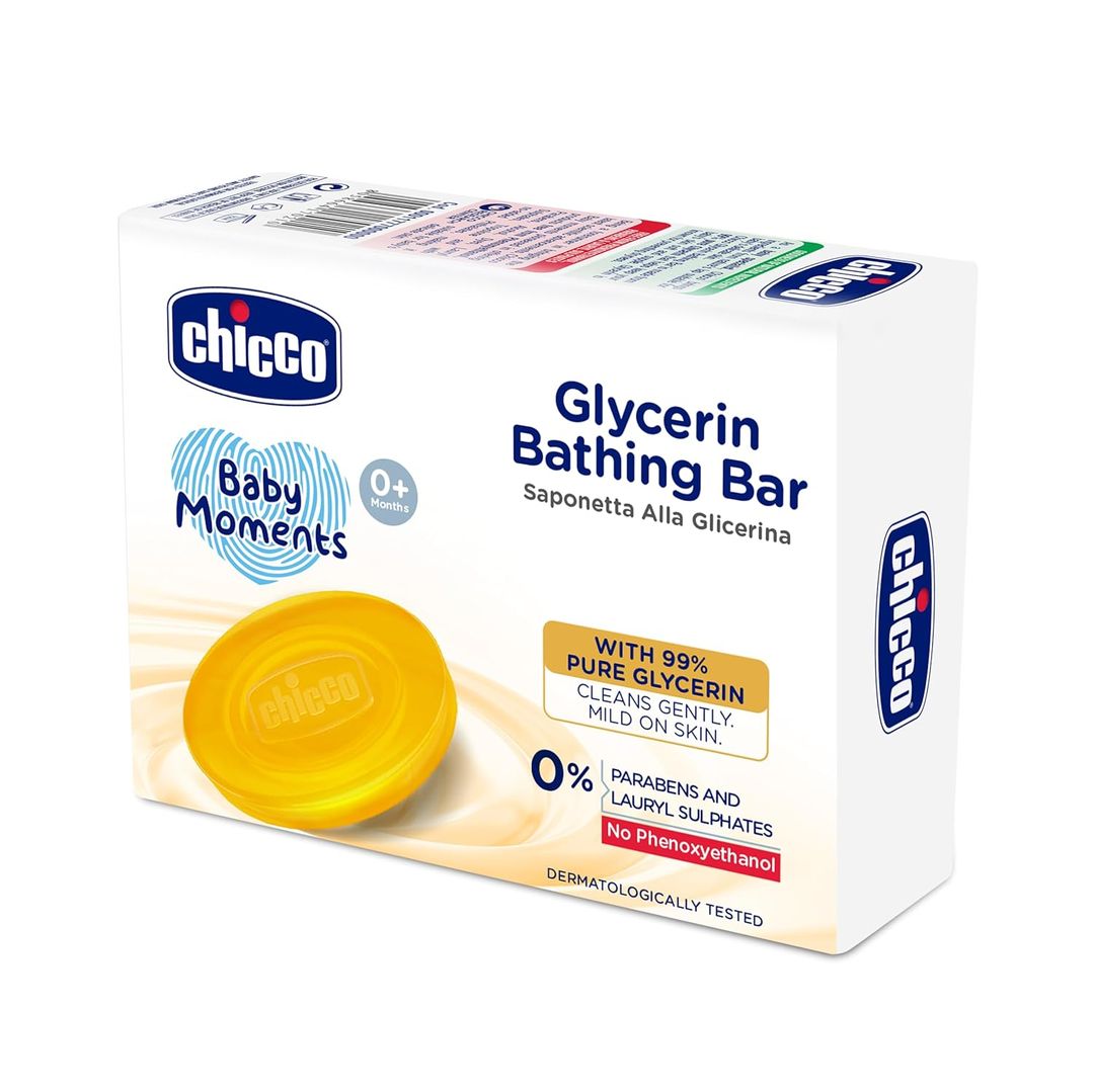 Chicco Baby Moments Glycerin Bathing Bar, 75g