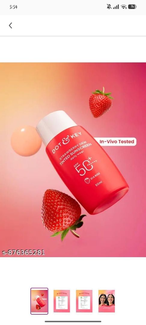 Dot and key  vitamin C+E super bright body lotion spf50