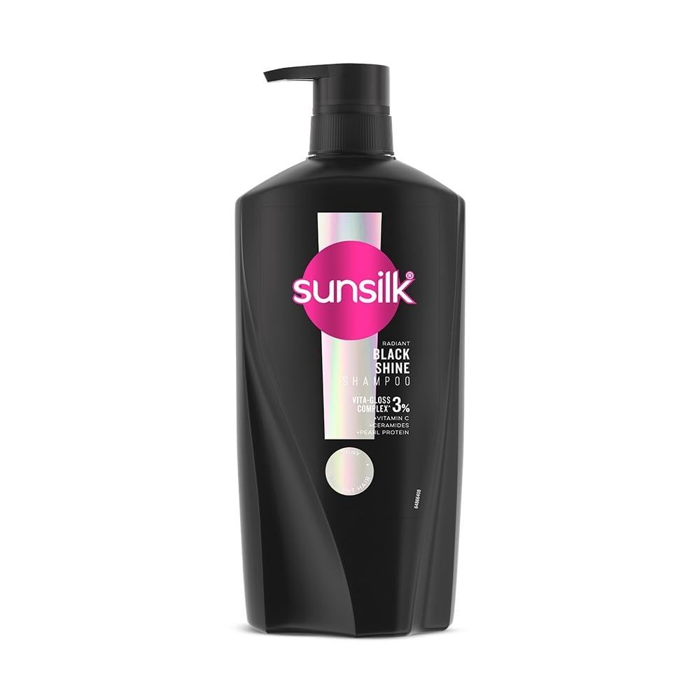 Sunsilk Radiant Black Shine Shampoo, 650ml