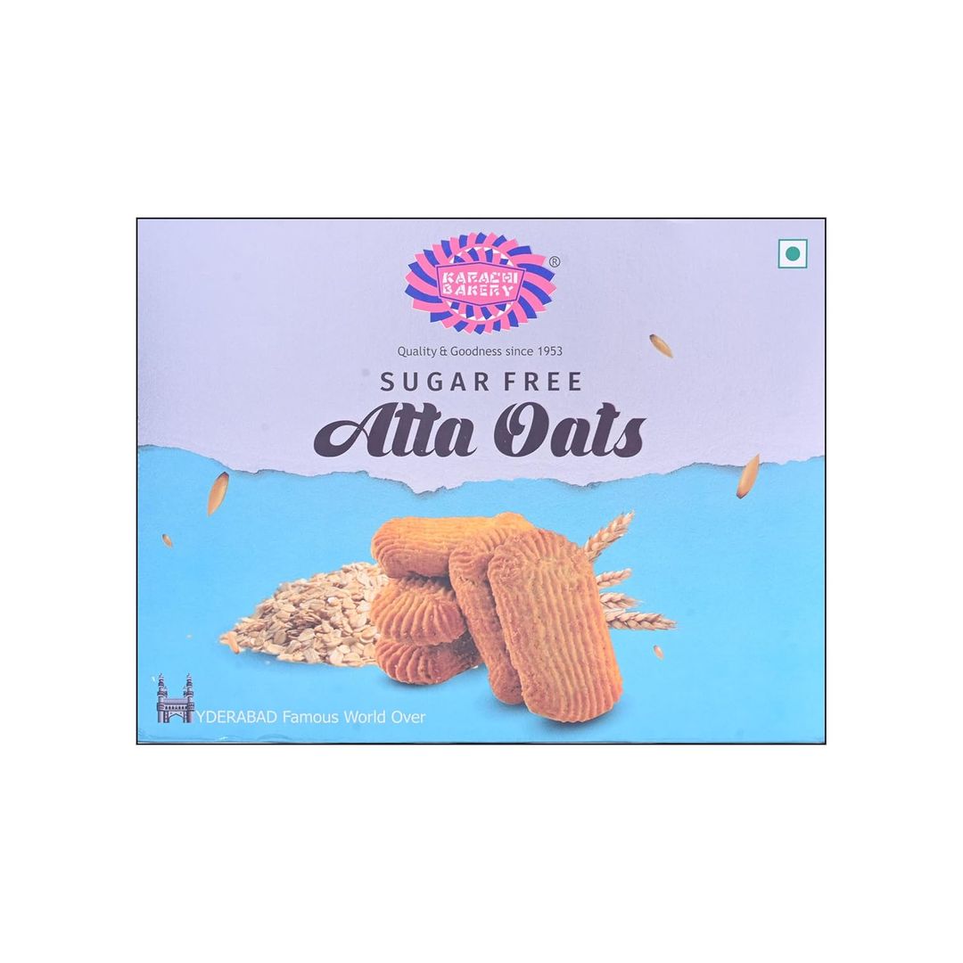 Karachi Bakery Sugar Free Biscuits (Atta Oats), 300g
