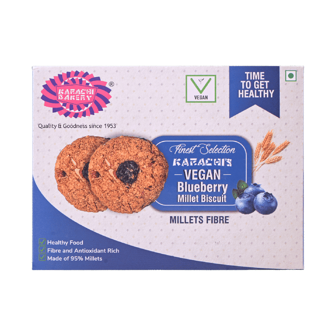 Karachi Bakery Vegan Blueberry Milket Biscuits, 300g