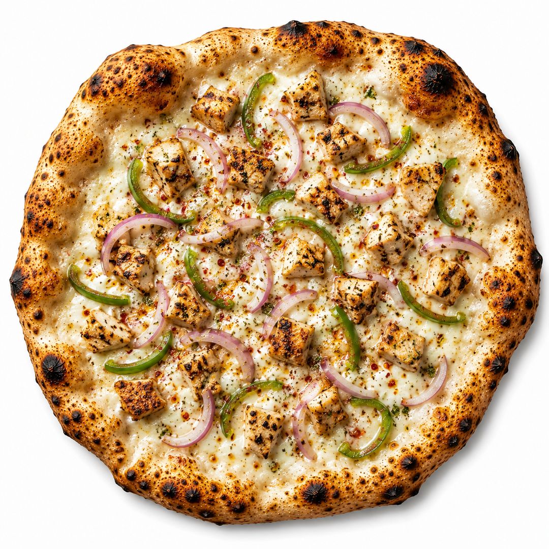 Afghani Tikka pizza