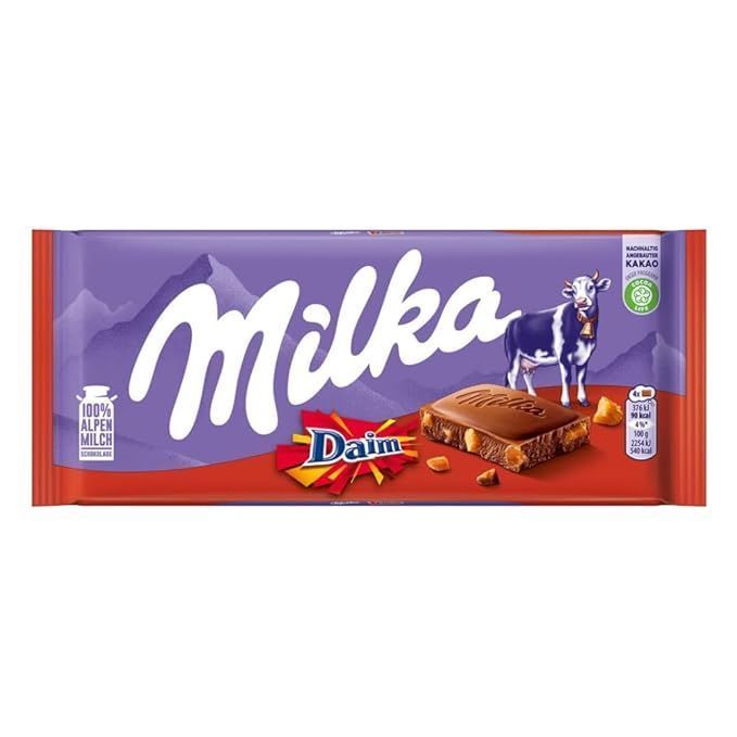 Milka Daim Chocolate Bar