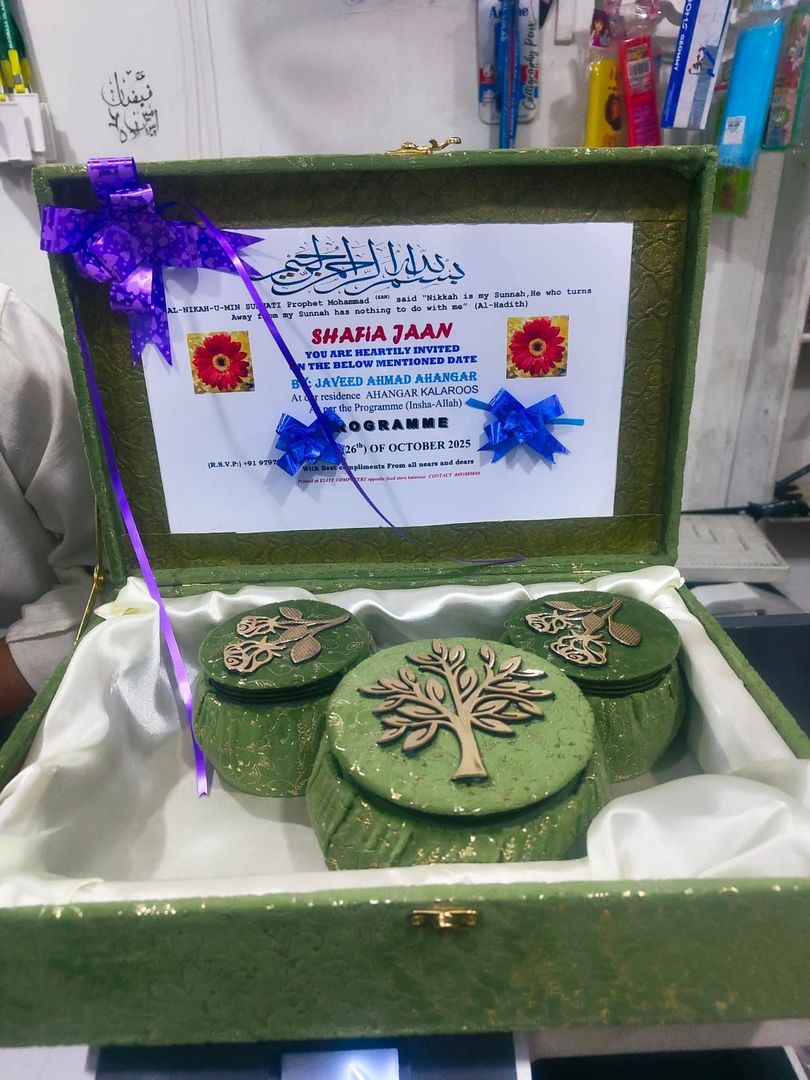 Groom invitation card