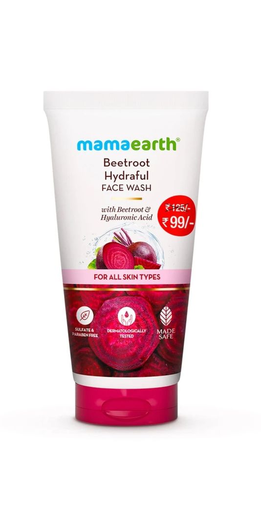 Mamaearth beetroot face wash