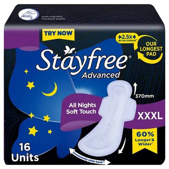 STAYFREE XXXL 16 PADS