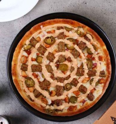 Kabab delight pizza