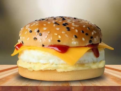 Egg cheese burger