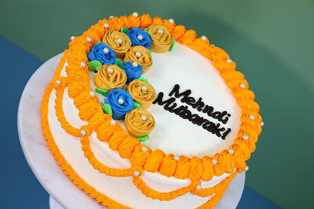 Mehndi cake-chocolate