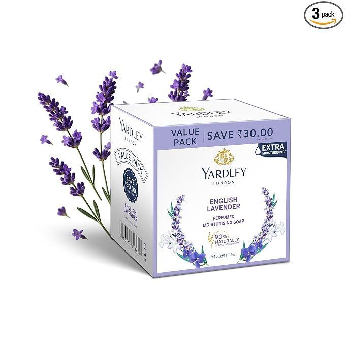 YARDLEY BATHING PERFUMED MOISTURIZING SOAP PACK OF 3