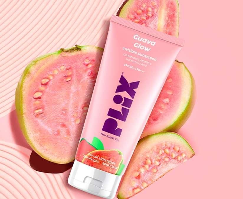 PLIX Guava glow invisible sunscreen