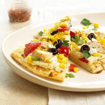 Chicken N corn pizza
