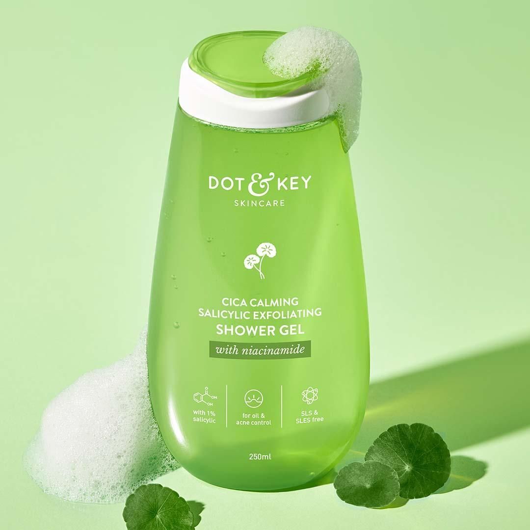 Dot & key Cica calming salicylic exploitating shower gel