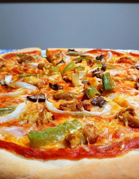 Chicken roasted pizza