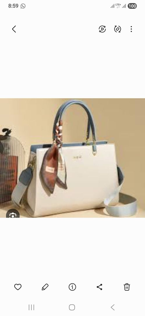 White tow premium hand bag