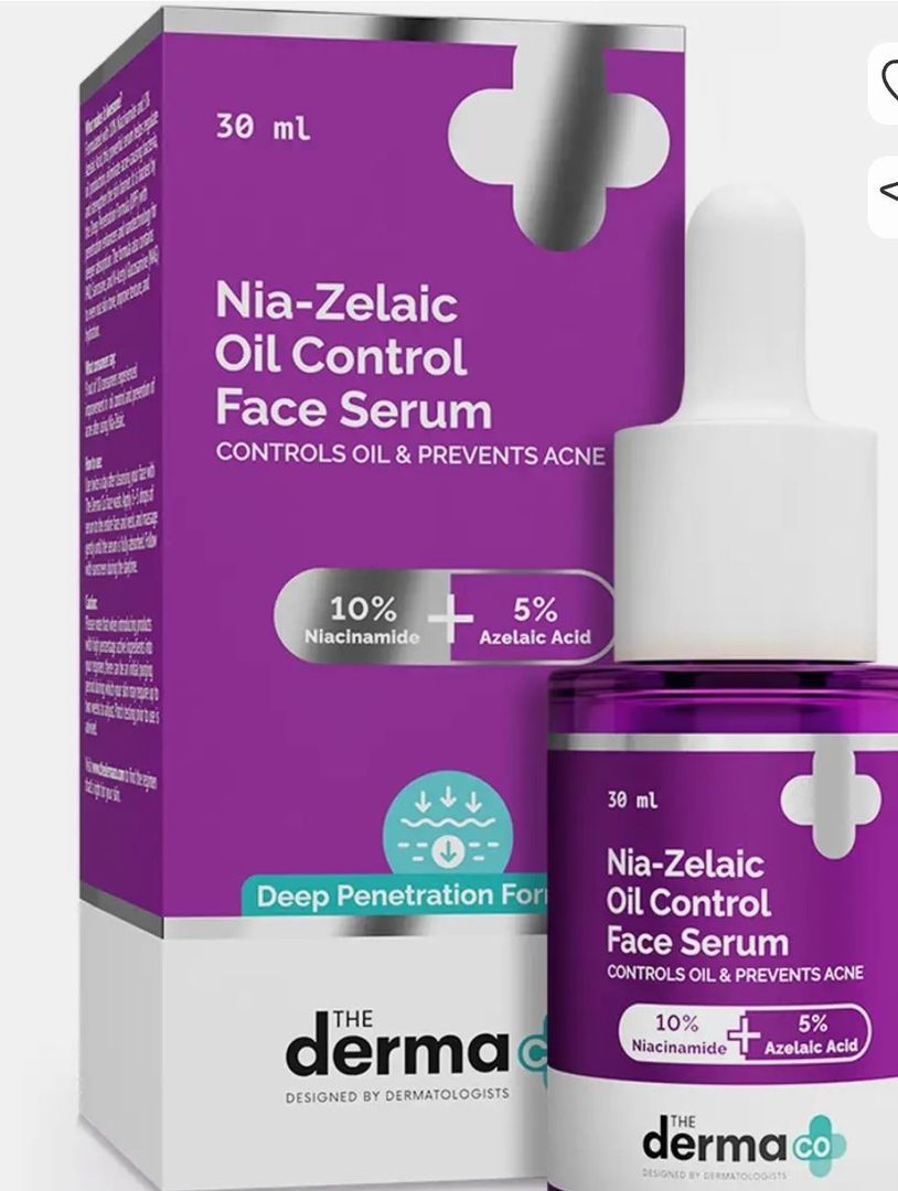 he Derma Co Nia-Zelaic Oil Control Face Serum | 10% Niacinamide & 5% Azelaic Acid (30 ml)