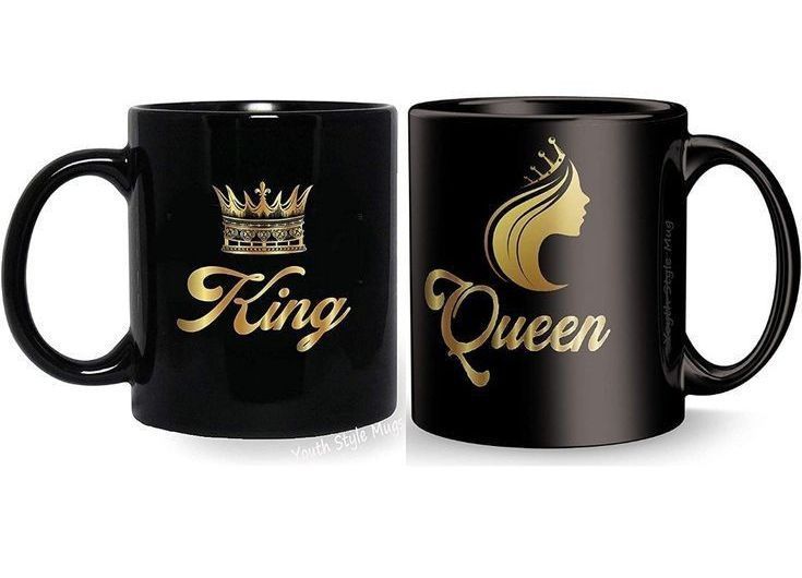 Black patch mug