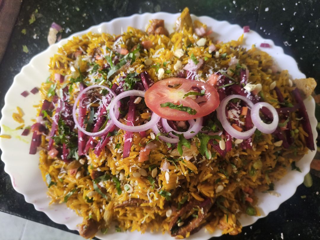 Wazwaan biryani half