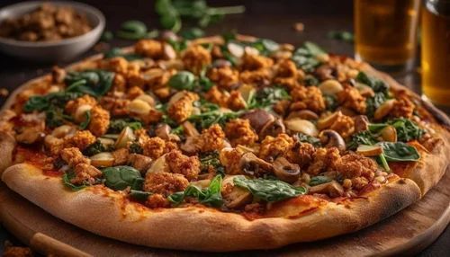 Chicken blast brust pizza