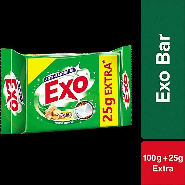 Exo anti bacterial Bar Dish Wash Soap + 25 g extra