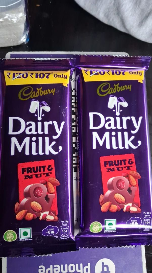 Dairy milk ( fruit & nut)