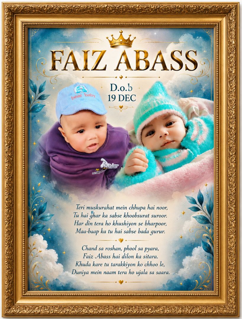 Baby D.O.B frame